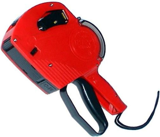 Motex MX-5500 Mechanical Handheld Label Maker 1 Row in Red Color