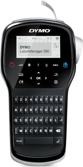 Dymo LabelManager 280 Ηλεκτρονικός Ετικετογράφος Χειρός σε Μαύρο Χρώμα