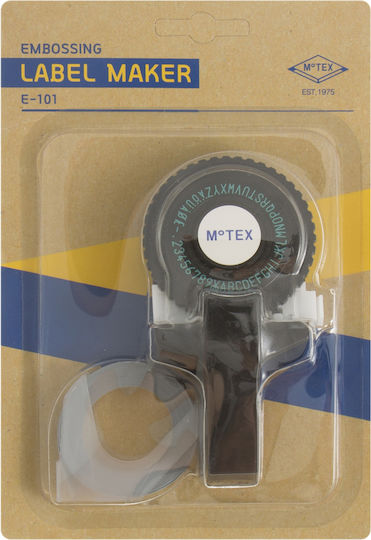 Motex Mechanical Handheld Label Maker in Gray Color 179E101