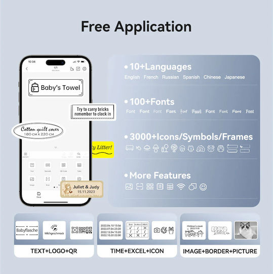 Niimbot Handheld Label Maker in White Color