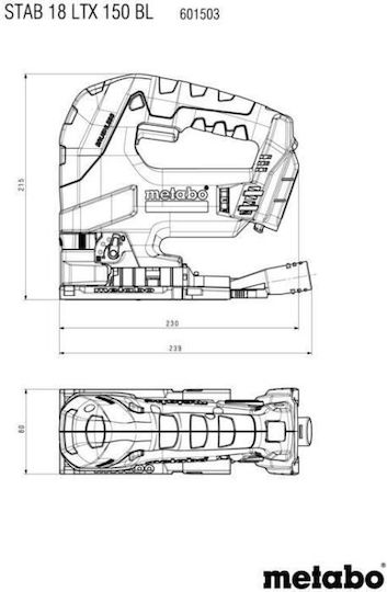 Metabo STAB 18 LTX 150 BL Stichsäge 18V