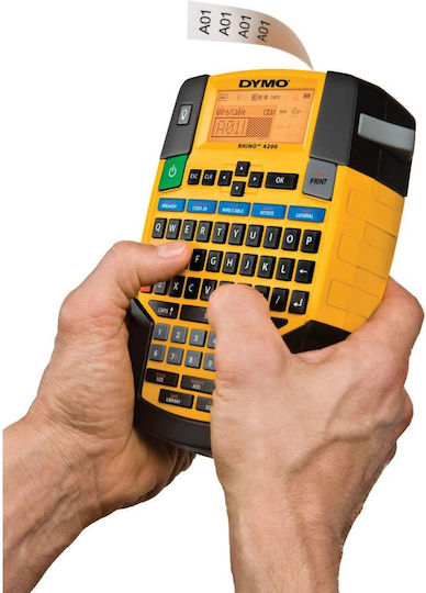 Dymo Rhino 4200 Електронен Портативен етикетен принтер в Черен цвят