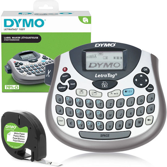 Dymo Letratag Lt-100t Ετικετογράφος Χειρός σε Γκρι Χρώμα