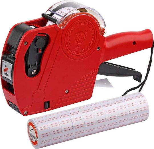 MCH-5500 Portable Label Maker 1 Row in Red Color CMR-MCH-5500-OEM