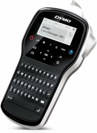 Dymo Labelmanager T 280 Qwerty Kitcase Ηλεκτρονικός Ετικετογράφος Χειρός σε Μαύρο Χρώμα