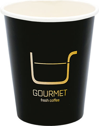 HOMie Disposable Cup Paper Black 240ml 50pcs