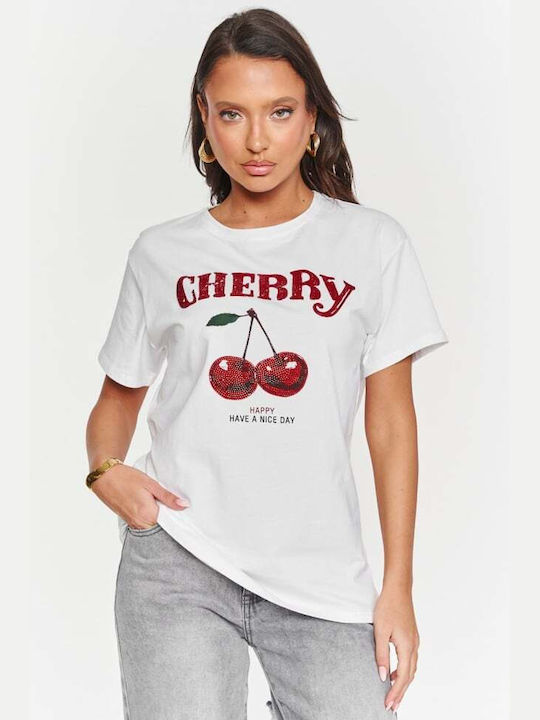 Γυναικείο T-shirt Άσπρο