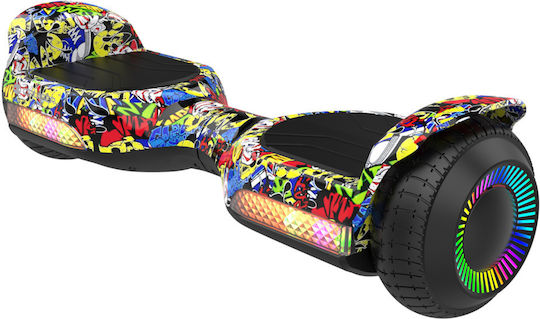Rebel Rebel Cruiser Joy Παιδικό Hoverboard με 10km/h Max Ταχύτητα και 8km Αυτονομία Πολύχρωμο