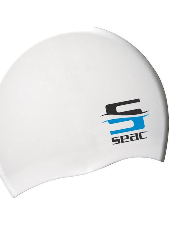 Seac Silicone Adults Swimming Cap White