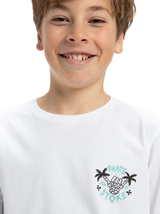 Kids' T-shirt White Ev Share Stoke