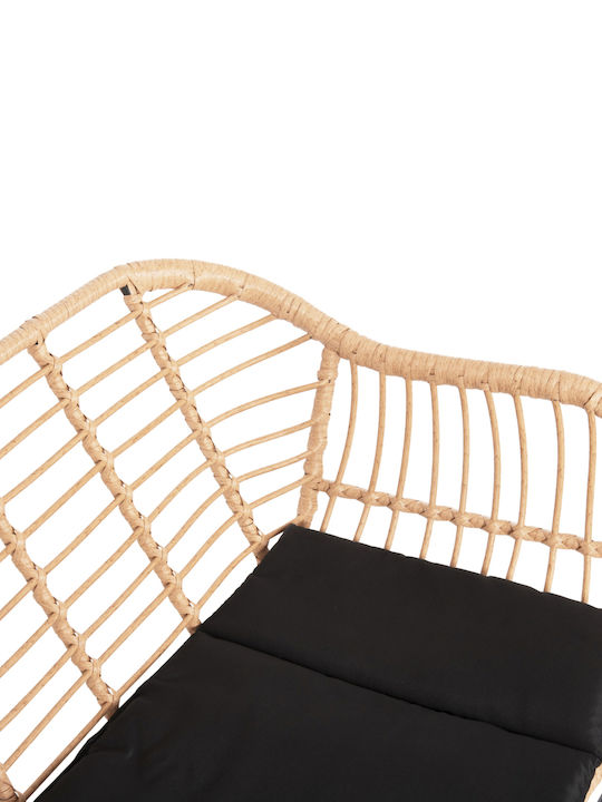 Garten- und Outdoor-Möbelsets Allegra 4 Stück Korb-Metall mit Kissen