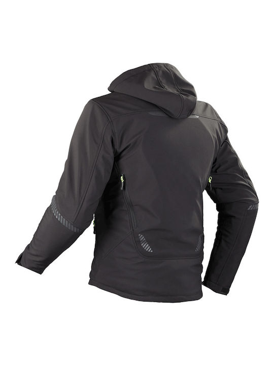 Nordcode Citizen Pro Oversize Χειμερινό Ανδρικό Μπουφάν Μηχανής Softshell Αδιάβροχο Μαύρο