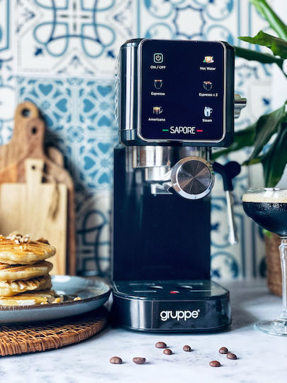 Gruppe Sapore Automatic Espresso Machine 1350W Pressure 20bar Black