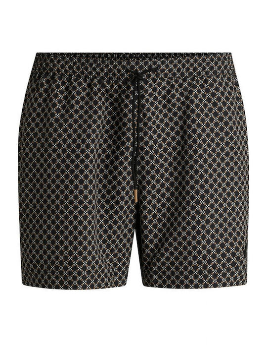 Men's Swimwear Shorts Black with Patterns