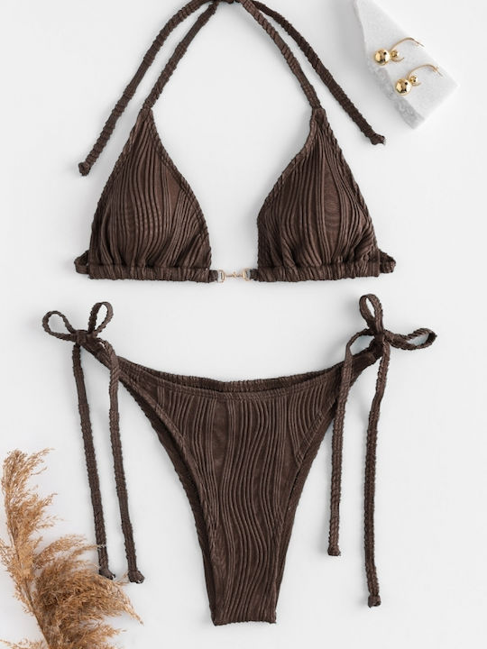 Bikini-Set 3-teilig Coffee