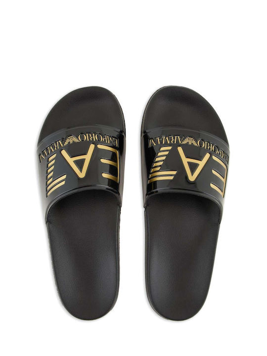 Emporio Armani Slides Μαύρα