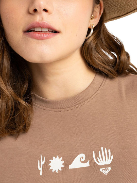 Beach Women's T-shirt Brown