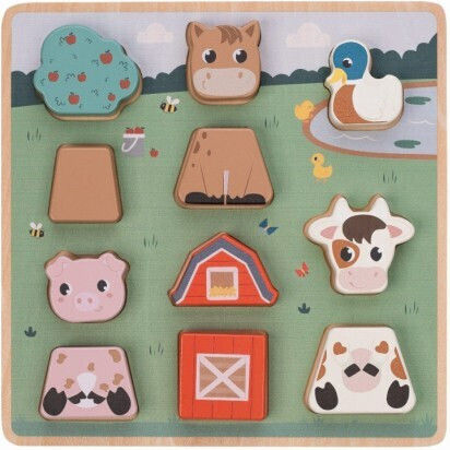 Wooden Kids Puzzle Pegged Free2play Farm FreeOn