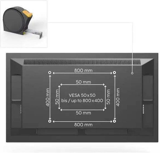 HAMA 00220816 Wandhalterung für Fernseher bis 60kg