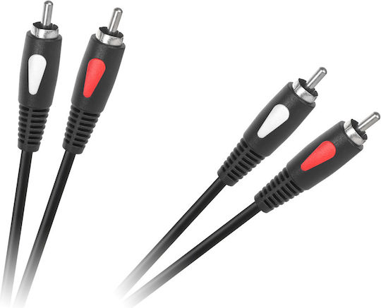 Cabletech Cable 2x RCA male - 2x RCA male 3m KPO4001-3.0