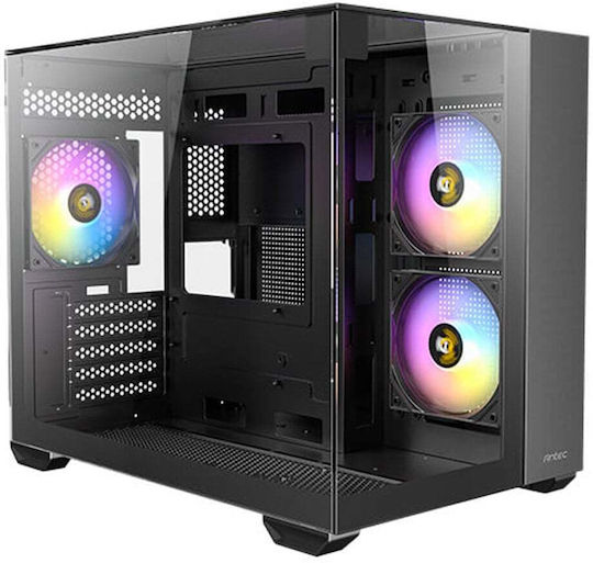 Antec CX600M ARGB Gaming Mini Tower Κουτί Υπολογιστή με Πλαϊνό Παράθυρο Μαύρο