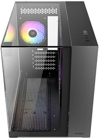 Antec CX600M ARGB Gaming Mini Tower Κουτί Υπολογιστή με Πλαϊνό Παράθυρο Μαύρο