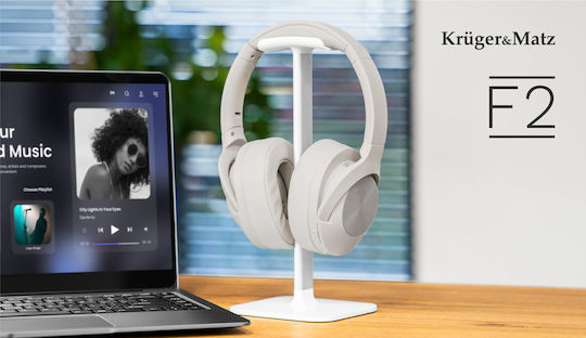 Kruger&matz F2 Kabellose Over-Ear-Kopfhörer Grau