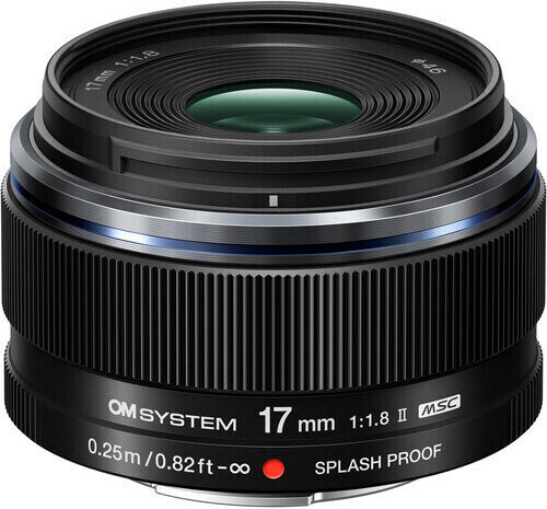 Olympus Camera Lens M.zuiko Digital 17mm F/1.8 Fixed for Micro Four Thirds (MFT) Mount Black