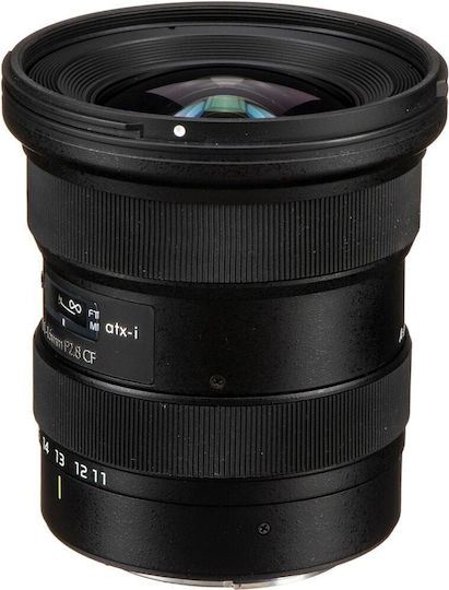 Tokina Crop Camera Lens atx-i 11-16mm f/2.8 CF Ultra-Wide Zoom for Canon EF Mount Black
