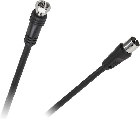 Καλώδιο Κεραίας Coax male - Coax female Μαύρο 1.8m (KPO2738-1)