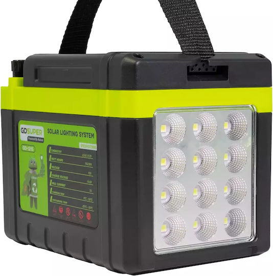 Gdsuper Emergency Portable Light Solar Energy Storage Battery 12v 15ah Gd-1215