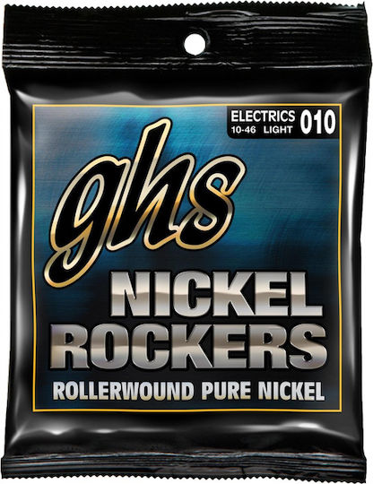 GHS Strings Nickel Rockers Set of Pure Nickel Electric Guitar Strings 11 - 50 Inches Medium