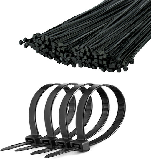 Cabletech Kabelbinder 450x4.8mm Schwarz 100pcs NAR0046-25.1