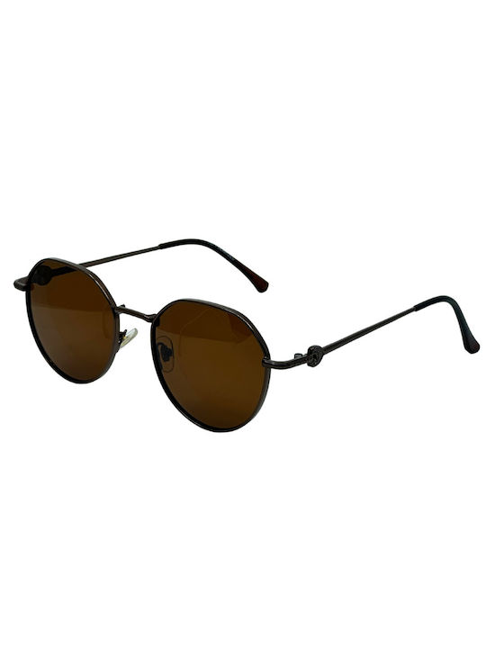 SeeVision Unisex Sunglasses with Black Metal Frame and Black Polarized Lens 4K35-BLACK/BLAC-ONESIZE-56042-50142