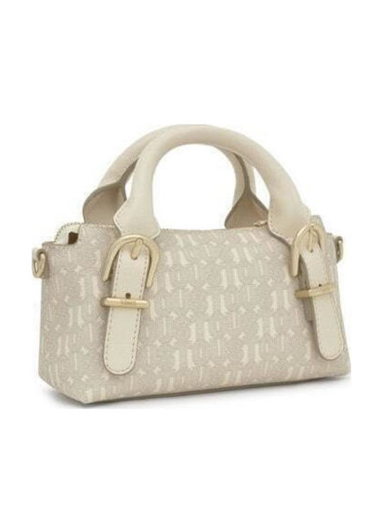 T Buckles Silhouette Damentasche Umhängetasche Beige