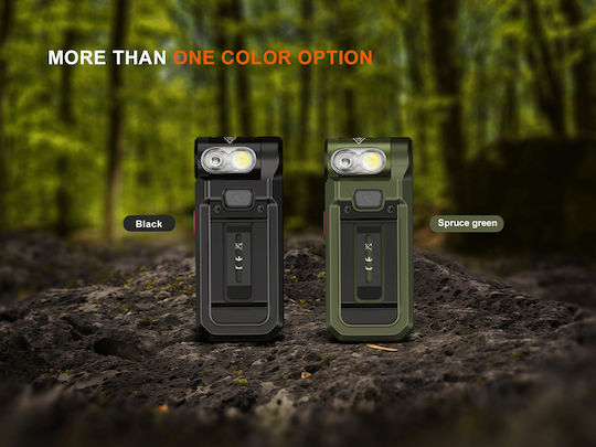 Fenix Rechargeable Flashlight LED IPX6 with Maximum Brightness 150lm Black