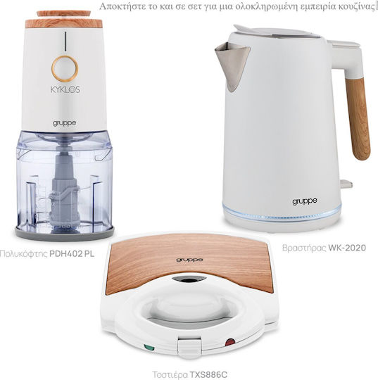 Gruppe WK-2020 Kettle 1.7lt 2200W White