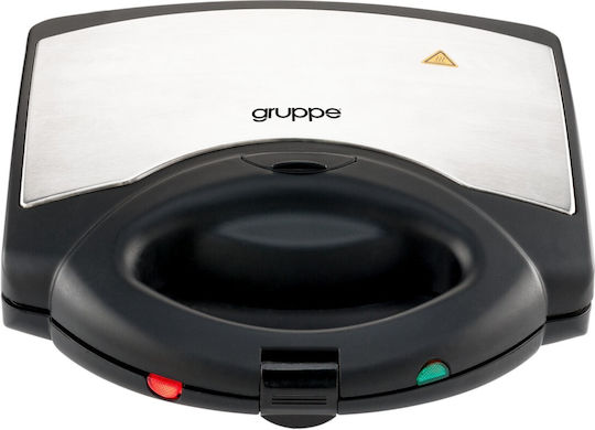 Gruppe TXS 886 C Sandwich Maker with Removable Plates for for 2 Sandwiches Sandwiches 750W Inox