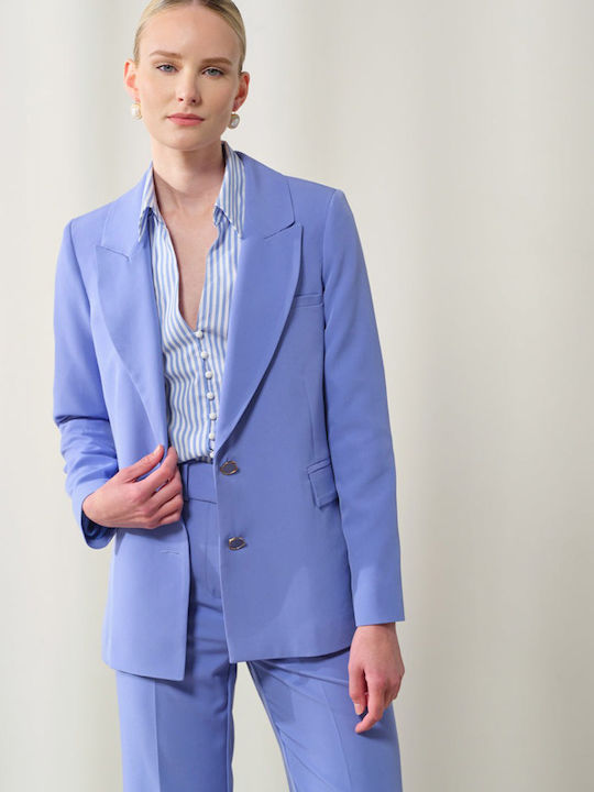 Enzzo Damen Blazer Navy Blue