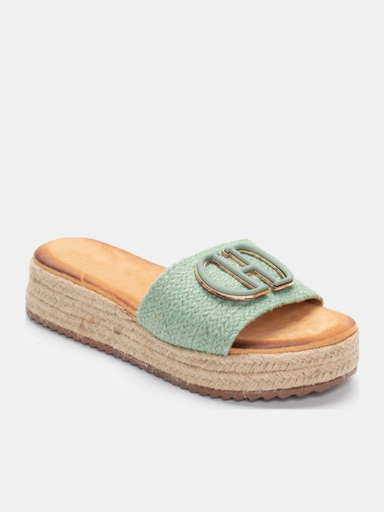 Γυναικεία Σανδάλια Flatforms Τιρκουάζ