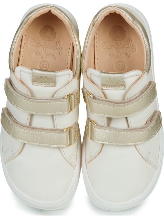 Easy Peasy Бебешки Маратонки Бели My Duckie's Velcro
