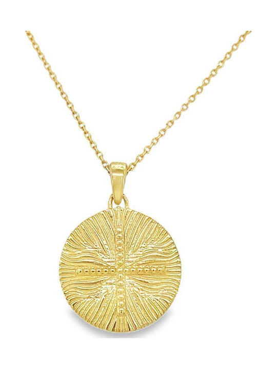 Xryseio Anhänger Kinder Amulett Beidseitig aus Gold 9K FL1184