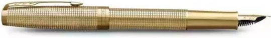 Parker Sonnet Se Πένα Γραφής Medium Χρυσή από Ορείχαλκο με Μαύρο Μελάνι