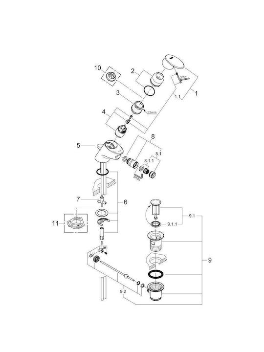 Grohe Bidet Faucet Silver