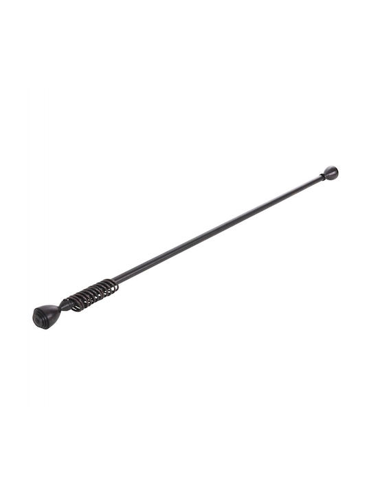 HomeMarkt Extendable Metallic Curtain Pole Ε-0316 Single 110-210cm Black Red