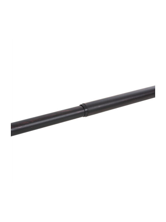 HomeMarkt Extendable Metallic Curtain Pole Ε-0316 Single 110-210cm Black Red
