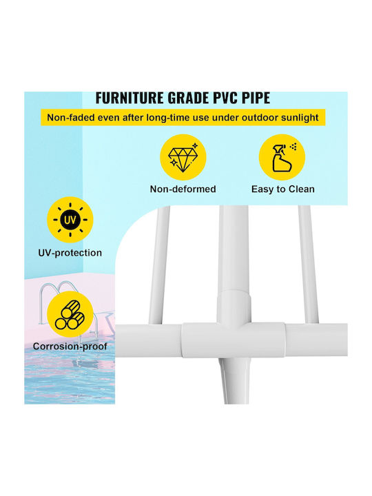 Vevor Floor Clothes Drying Rack made of Stainless Steel 40.01x40.01cm