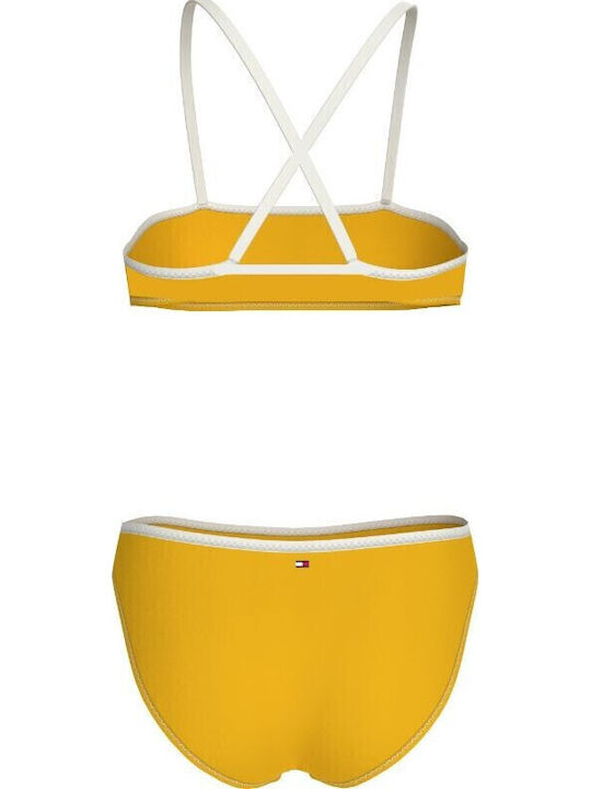 Tommy Hilfiger Kinder Badeanzug Bikini Yellow