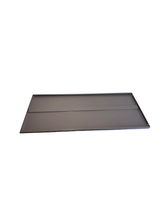 Epiplo-Fos Rectangular Office Desk Surface made of Metal Grey 90x36x2cm 0400080 1pcs
