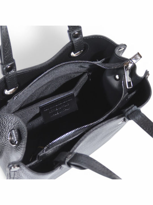 Leather Women's Bag Tote Handbag Black